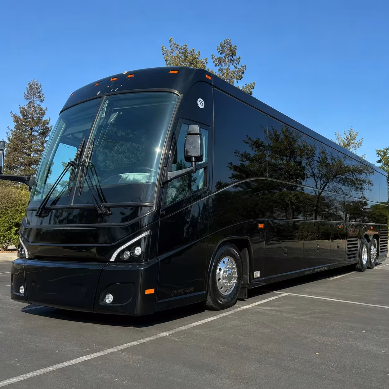 long distance charter bus rentals from san mateo to los angeles