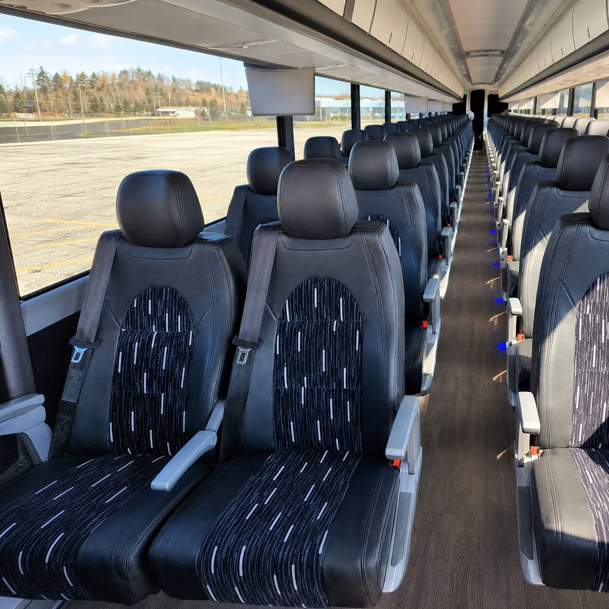 san mateo charter bus interior